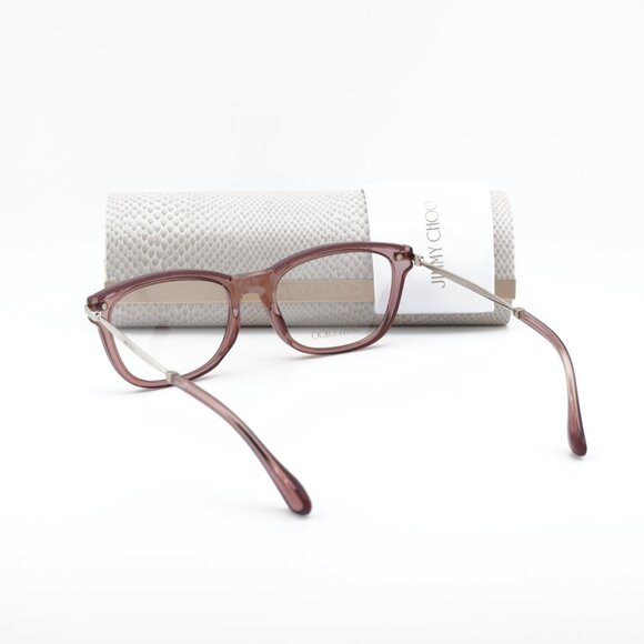 Jimmy Choo JC248 0S5R 00 Rectangle 53mm Eyeglasses - Burgundy/Gold - Picture 9 of 10